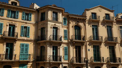 Fototapeta premium facade of the old building country
