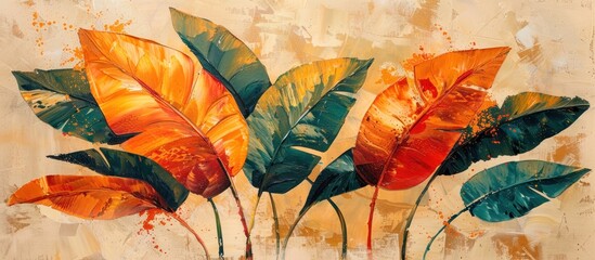 Tropical Leaves Painting
