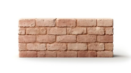 Fototapeta premium Beige Brick: Isolated Backdrop Highlighting Neutral and Versatile Architectural Design 