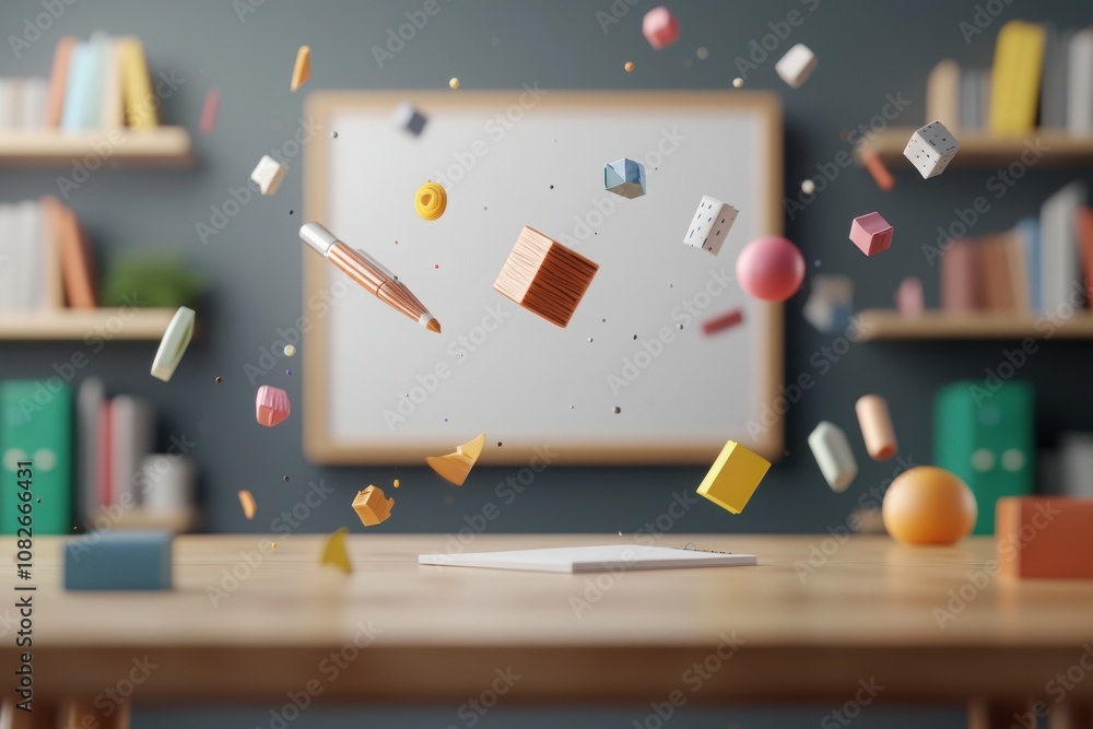 Poster interactive classroom learning experience digital space 3d visualization educational environment eng