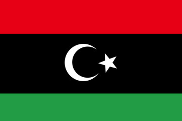 flag of libya nation