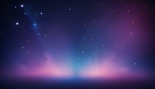 Un fondo abstracto en tonos de azul, morado y rosa, imitando una nebulosa en el espacio profundo. Pequeños destellos de estrellas y luces difusas dan un aspecto etéreo y misterioso