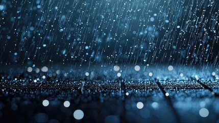 Financial uncertainty, blurred market data, stormy background, 3D illustration