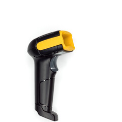 handheld barcode scanner on white background © Natalia