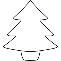 Fototapeta premium Cute Christmas Tree