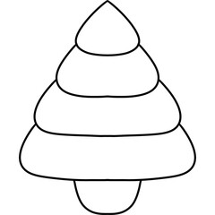 Fototapeta premium Cute Christmas Tree