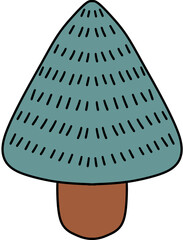 cute color full Christmas tree