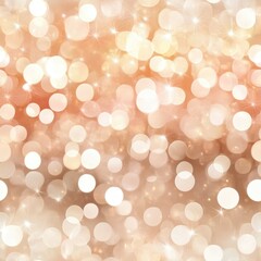 Seamless festive background featuring sparkling stars and golden bokeh lights, creating a warm and magical atmosphere