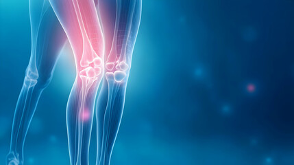 Knee pain fitness medical background