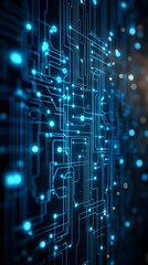 Obraz premium Abstract Background - Circuit Board Technology Network Data