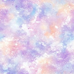 Seamless pastel galaxy background featuring a mesmerizing blend of pink, purple, and blue hues, creating a magical and dreamy atmosphere