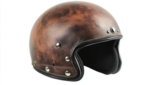 classic retro-styled motorcycle helmet featuring vintage design elements, showcasing a blend of nostalgia and style