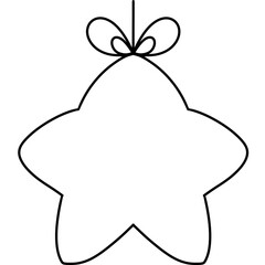 out line Christmas clipart