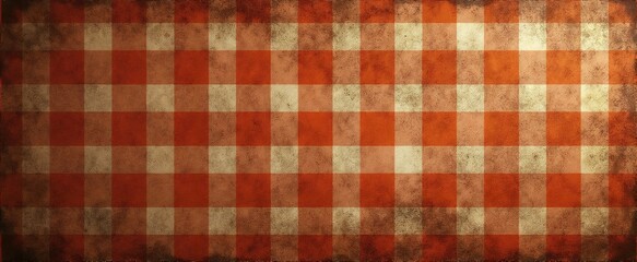 Vintage-inspired plaid pattern