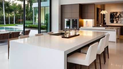 Luxury Modern Kitchen with Island and Contemporary Design