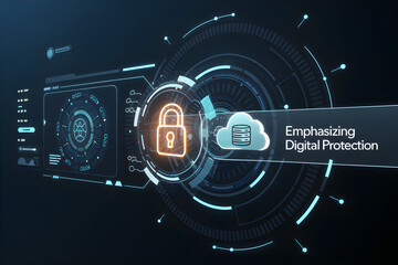 Futuristic User Interface for Cybersecurity Concepts