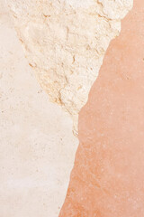 Soft beige and terracotta stone texture background with natural patterns
