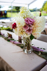 Colorful flowers styled for summer gatherings