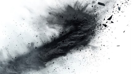 Tornado background white isolated background