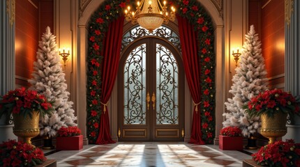 New Year's Eve and Home Decorations - Christmas Background.