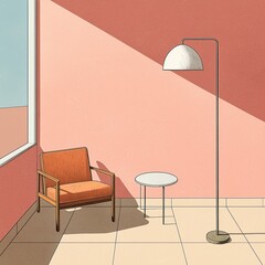 A room with faded furniture and thick dust layers, evoking a sense of abandonment