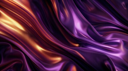 Obraz premium Purple and Gold Satin Drapes