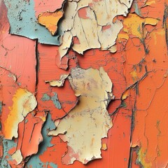 Unique Patterns on Peeling Metallic Surface