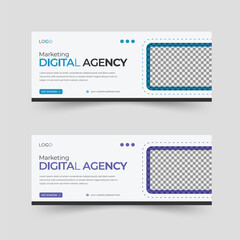 Corporate versatile horizontal web banners for corporate business events and marketing campaigns