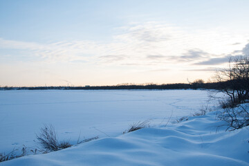 冬のウトナイ湖
