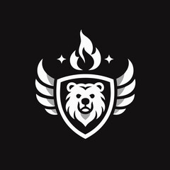 Obraz premium Fierce Animal Logo Collection Minimalist Vector Designs with Bold Colors and Dynamic Elements 