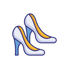 Wedding Shoes vector icon
