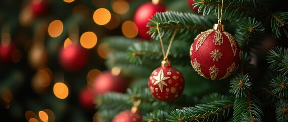 Fototapeta premium Christmas Visual, New Year Visual Designs - Christmas Background.