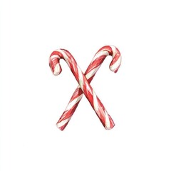 A simple vector illustration of candy canes 