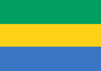 flag of gabon nation