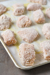 Breaded chicken breast