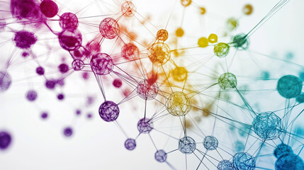 Visualization of gene regulatory networks displayed in colorful, interconnected diagrams