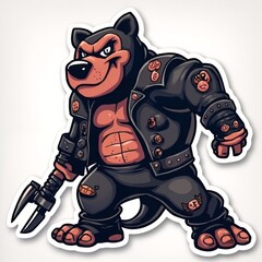 Naklejka premium Cute Vector Art Stickers