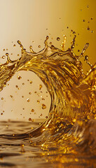 Dynamic water splash background with vibrant colors, moving droplets, and ample copy space for banners, leaflets, and promotional text