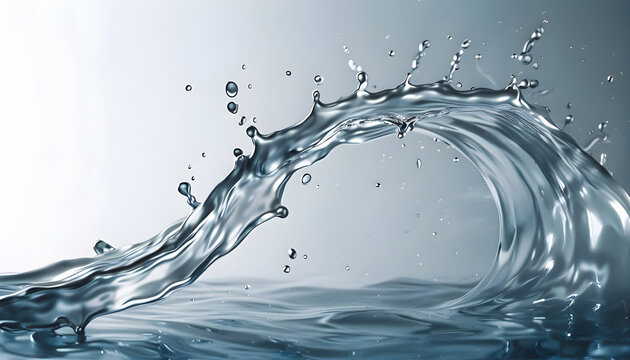 Dynamic water splash background with vibrant colors, moving droplets, and ample copy space for banners, leaflets, and promotional text