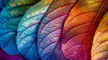 Multicolored autumn close-ups