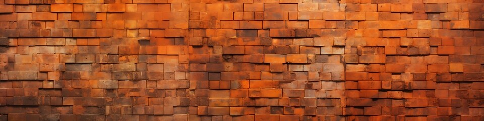 Obraz premium Orange Bricks: A Backdrop of Weathered Vibrant and Energetic Brickwork 