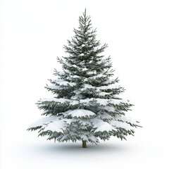christmas tree isolated on white