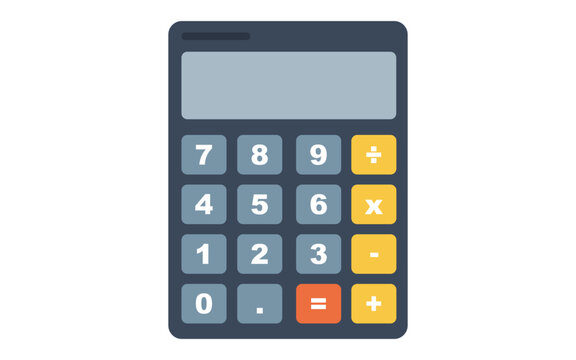 Calculator vector image, simple png calculator image, calculator illustration