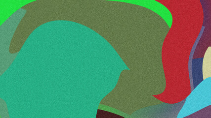 Futuristic Poster Design Featuring a Vibrant Gradient Background with Smooth Fluid Shapes and Grainy Texture – A Modern Visual Experience with Colorful Noise Effects