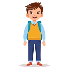 Obraz premium Portrait of a smiling boy