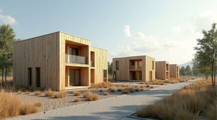 Stylish Wooden Homes Amidst Natural Beauty