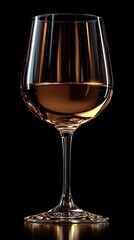 Leaf designed wine glass beautifully displayed on marble background scene picture