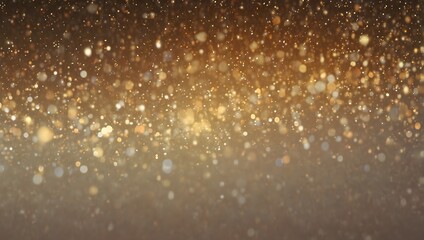A dark brown background with many small, golden lights and spots. Light shines from above.

