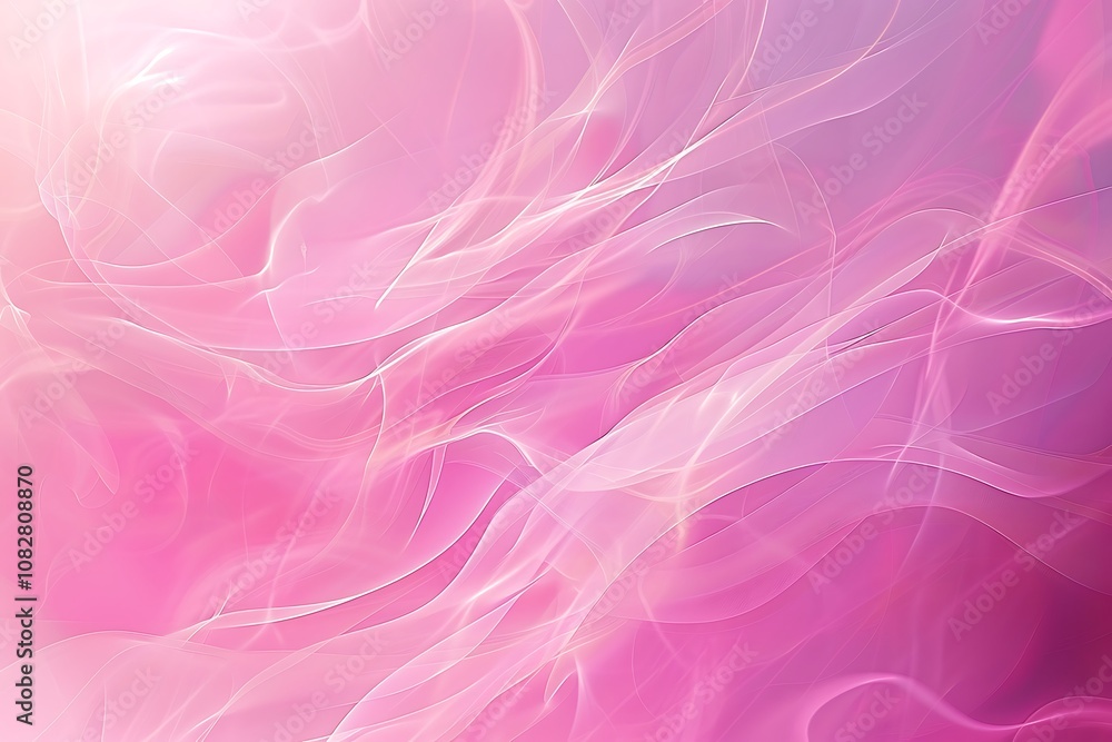 Poster abstract pink background with some smooth lines in it and some folds