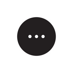 Menu dots icon Flat vector set outline